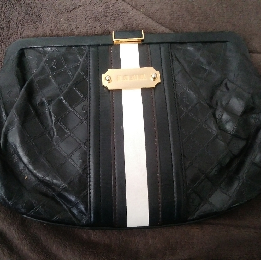 L.A.M.B blk clutch purse